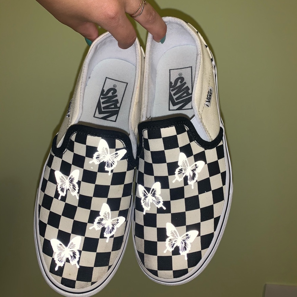 Size 6 platform custom vans